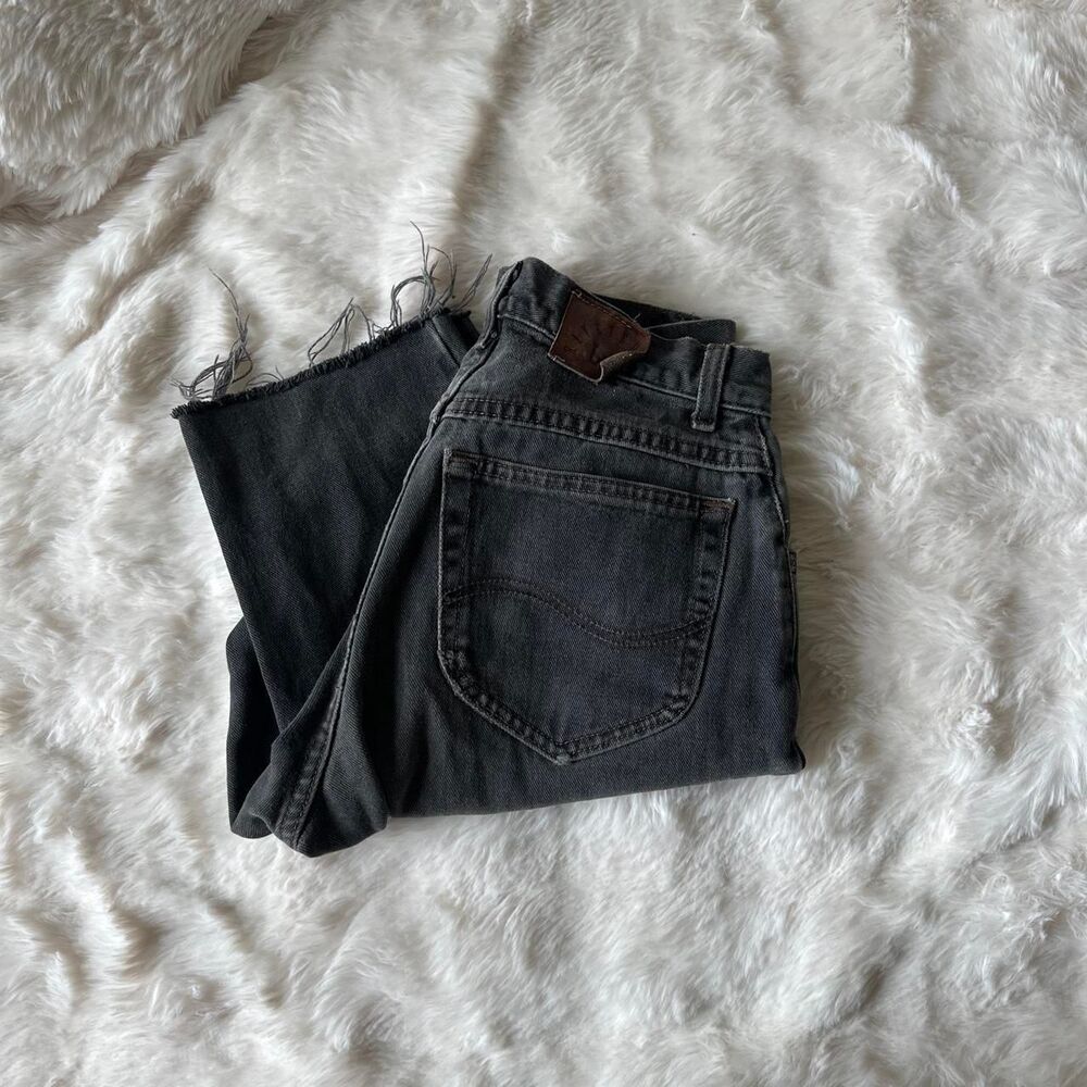 Vintage Lee Women's Black Jeans